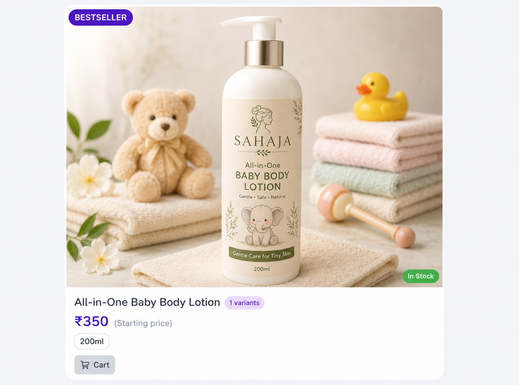 baby body lotion
